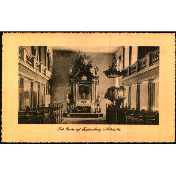 Det indre af Fredensborg Slotskirke - Fredensborg Slot - H. Chr. P. u/n - Ubrugt