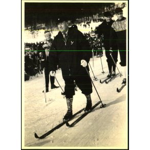 Kong Olav - Kronprins Harald - Kortmann 102035 - 12x 17 cm. - Ubrugt