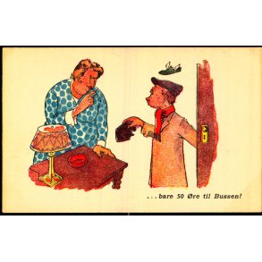 V. Hancke - bare 50 re til Bussen - Hanckes Kunstforlag u/n  - Ubrugt