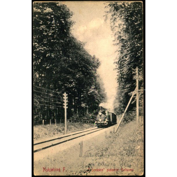 Nyk�bing F. - "Expressen" passerer Kohaven -  W.K.F. 3638 - Brugt