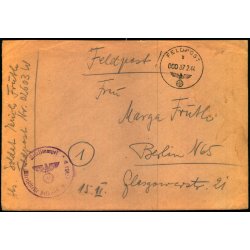 Tysk Feldpostbrev - Feldpoststempel 7 - 2 - 44 - Feldpost No. 02603 W - Til Berlin N. 65