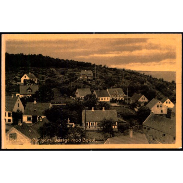 Bornholm - Gudhjem - Udsigt mod Bokul - Karl H. Olsens Bogh. 576 - Brugt