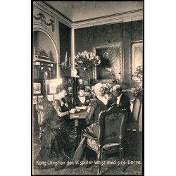 Kong Chr.IX spiller Wist med sine Dtre - C. St. 5155 - Ubrugt