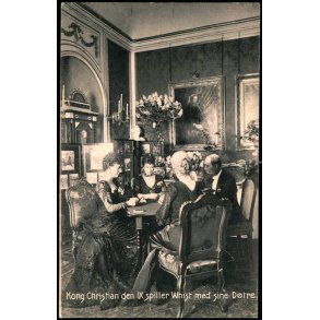 Kong Chr.IX spiller Wist med sine Dtre - C. St. 5155 - Ubrugt