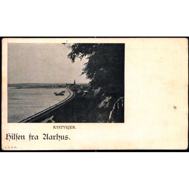 Hilsen fra Aarhus - Kystvejen - E.O.&amp; Co u/n - Ubrugt