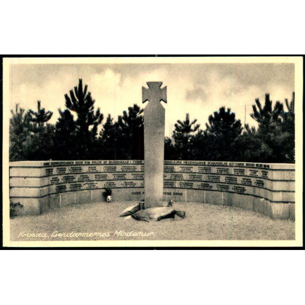 Krusaa - Gendarmernes Mindesmur - Karl Immig 9823 - Ubrugt