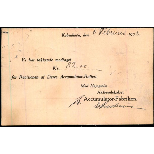 Accumulator - Fabriken - Kbh. - u/n - Brugt