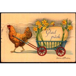 Jenny Nystrm - Glad Psk - Visitkortformat - A.Eliasson u/n - Brugt