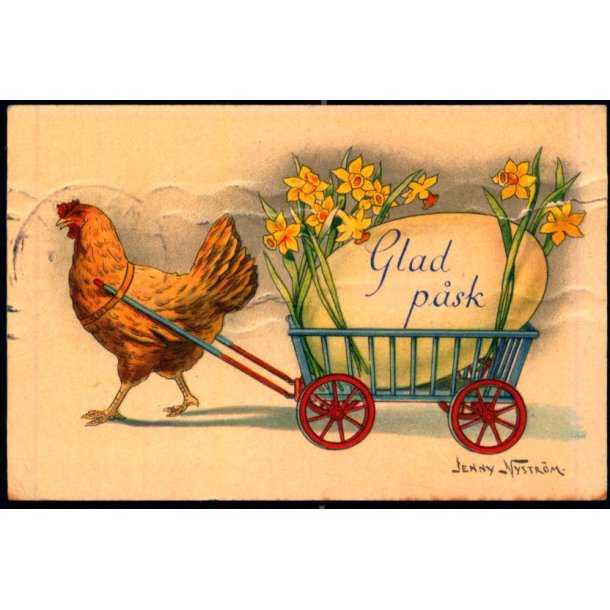 Jenny Nystrm - Glad Psk - Visitkortformat - A.Eliasson u/n - Brugt