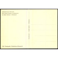 Nationalmuseets  Restaurant  -  Grafisk u/n - Ubrugt
