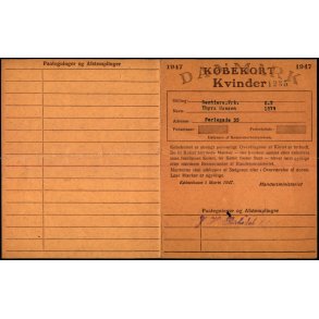 Kbekort - Kvinder med Ptegninger - 2 Verdenskrig