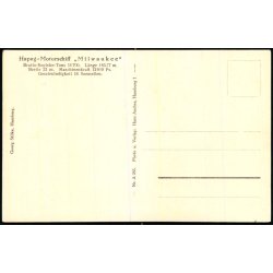 Milwaukee - Hamburg Amerika Linie - A 283 - Ubrugt