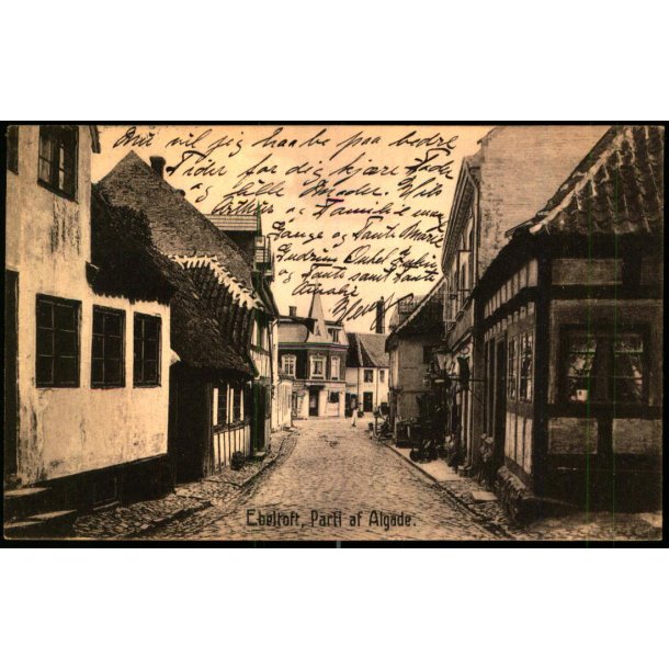 Ebeltoft - Parti af Algade - Ebeltoft Bogh. u/n - Brugt