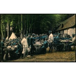 Middag i Lejren ved Frederikv�rk - A. Jensens Bogh. 21910 - Brugt