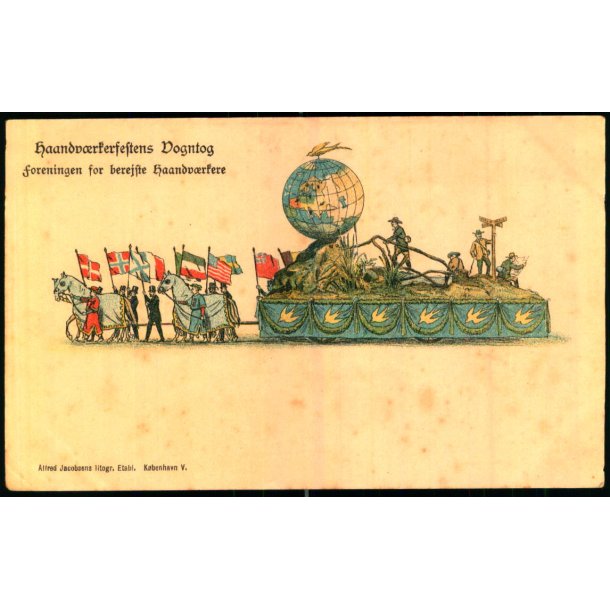 Haandvrkerfestens Vogntog - Foreningen for berejste Haandvrkere - A. Jacobsen u/n - Ubrugt