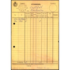 Postliste - afsendt med Narvalen til Godthb - Fringehavn 1981 - Grnlands Postvsen