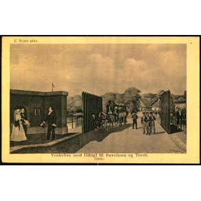 C. Bayer - Vesterport med Udsigt til Ravelien og Tivoli 1848 -  Alex Vincent 9 - Brugt