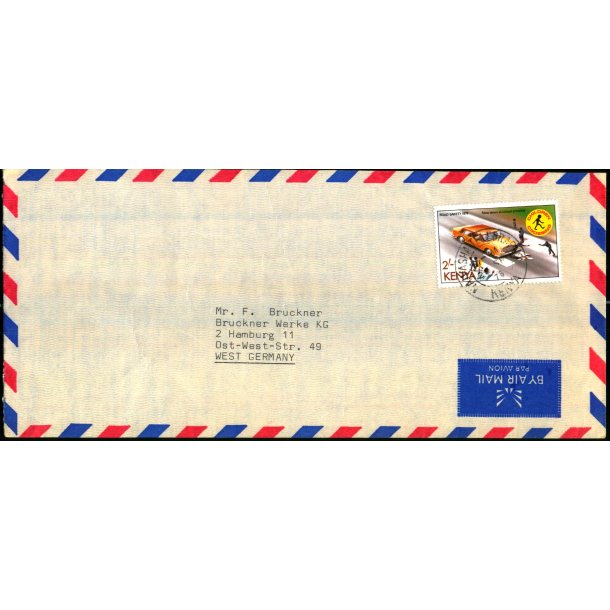 Luftpost Brev fra Kenya til Tyskland - 26 - 9 - 78
