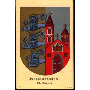 Danske Byvaabner - Ribe Byvaaben - Fritz Benzen 48 - Ubrugt