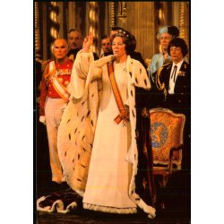 Dronning Beatrix  afl�gger ed - u/n - Ubrugt