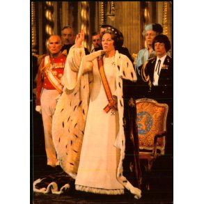 Dronning Beatrix  afl�gger ed - u/n - Ubrugt