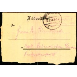 Feldpostbrief - 1 - 8 - 17 - Til Lbeek