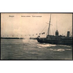 Skagen - Havnen aabnes - Torvet spr�nges - A. Mariager 12 - Ubrugt - Lidt bulet !