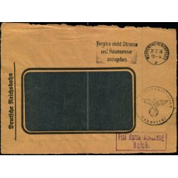 Censurbrev (Forside) fra Tyskland -  21 - 5 - 38 - Til Tyskland