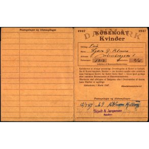 Kbekort - Kvinder med Ptegninger - 2 Verdenskrig