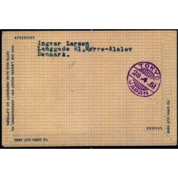 Luftpost Brev fra Danmark til Japan - 25 - 4 - 51