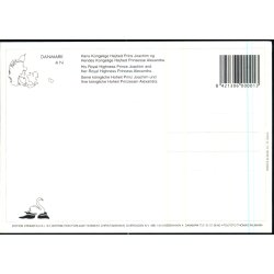 Prins Joachim og Prinsesse Alexandra  - Svanen 4 N - 12 x17 cm. - Ubrugt