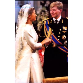 Prins Willem Alexander og Prinsesse Maxinas Bryllup - Hallmark 148 - 11x18 cm. - Ubrugt