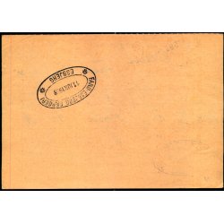 Fragtbrev -  1kr Rigsvben Prov.  - Fra Esbjerg til Fan 11. juni 1958