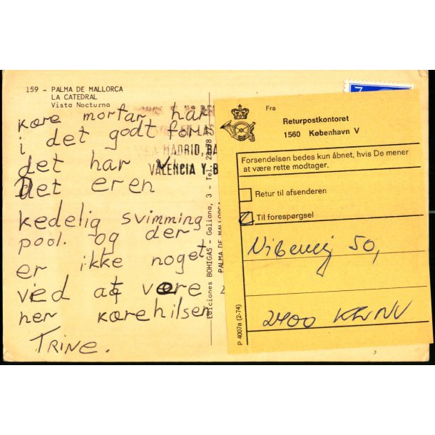 Postkort - Foresprgsel - 30 - 4 - 76 - Brugt