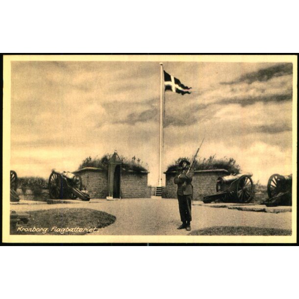 Kronborg -  Flagbatteriet - Kai Brammers Bogh. 8884 - Ubrugt