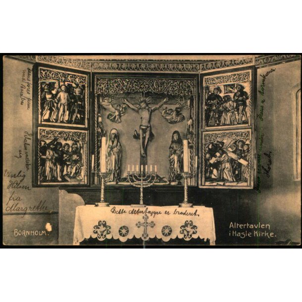 Bornholm - Altertavlen i Hasle Kirke - Frits Srensens Bogh. 62  - Brugt 