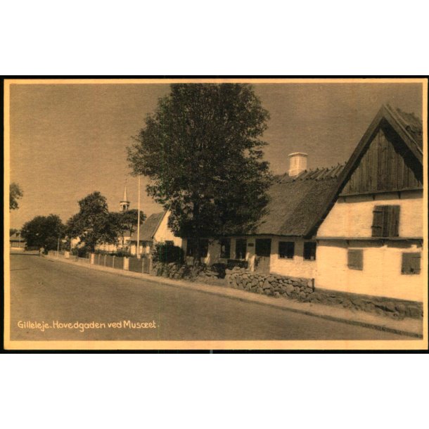 Gilleleje - Hovedgaden ved Mus�et - L. Larsen 132 - Ubrugt