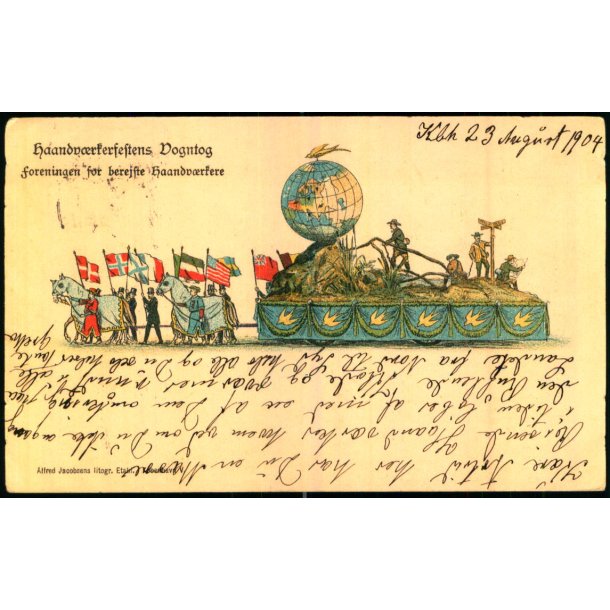 Haandvrkerfestens Vogntog - Foreningen for berejste Haandvrkere - A. Jacobsen u/n - Brugt