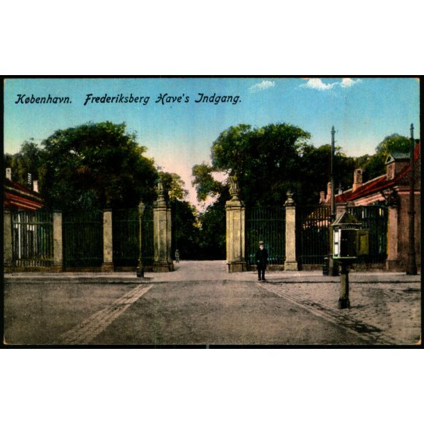 Kbenhavn - Frederiksberg Haves Indgang - 610 - Ubrugt