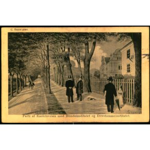 C. Bayer - Parti af Kastelsveien med Blindeinstitutet og Dvstummeinstitutet  - Alex Vincent 3 