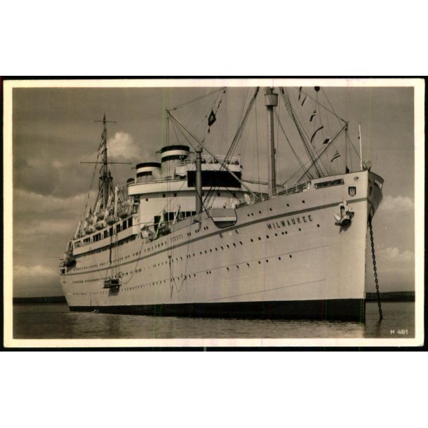 Milwaukee - Hamburg Amerika Linie - H. 481 - Ubrugt