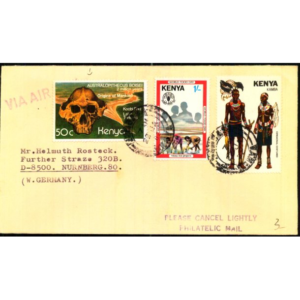 Luftpost Brev fra Kenya til Tyskland - 22 - 1 - 82