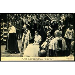 Coronation - Dronning Elizabeth  II - Westminster Abbey - Ubrugt