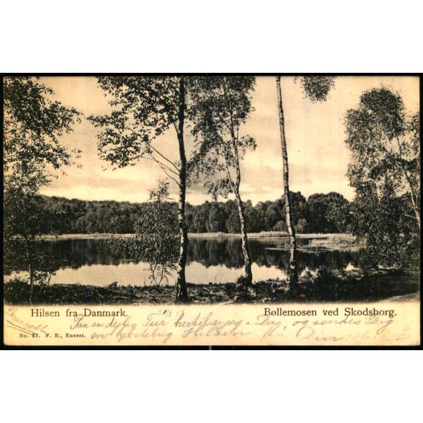 Hilsen fra Danmark - B�llemosen ved Skodsborg - F.B. 23 - Brugt