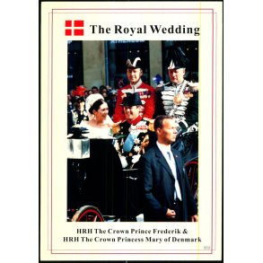 Kronprins Frederik og Marys Bryllup  - Scandinavisk Foto u/n - 13x18 cm. - Ubrugt