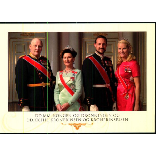 Kongen og Droningen og Kronprinsen og Kronprinsessen - Normann 860 - Ubrugt