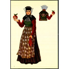 Dansk egnsdragt fra Mors - 1800 - 1830 - Odense T.K. 8354 - Ubrugt