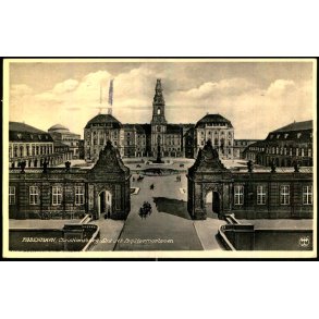 K�benhavn - Christiansborg Slot set fra Marmorbroen - Alex Vincent 522 - Brugt