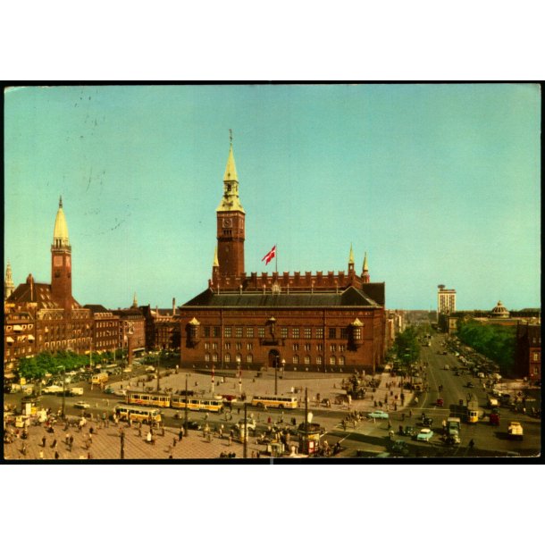 Kbenhavn - Raadhuset med "Palace Hotel" og Hotel "Europa" - K. Witt-Mller 6701-294 - Brugt