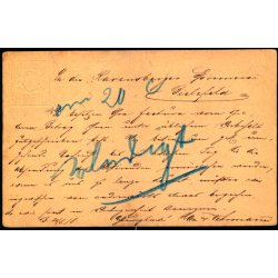 Efterporto - Postkort fra Bayern 21 - 6 - 18 til  Biclafeld ! - Efterporto 20 C